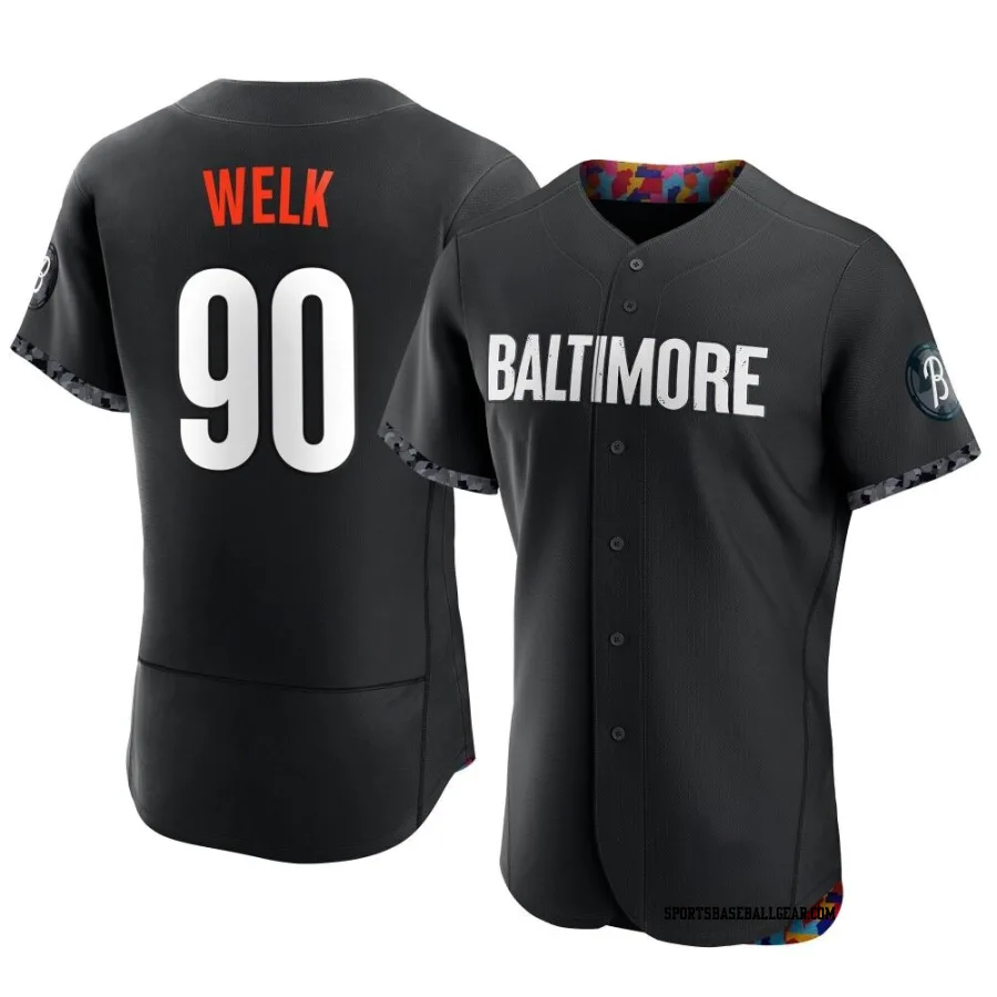 Toby Welk Men's Baltimore Orioles Black Authentic 2023 City Connect Jersey