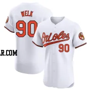 Toby Welk Men's Baltimore Orioles White Elite Home Jersey