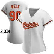 Toby Welk Women's Baltimore Orioles White Authentic Home Jersey