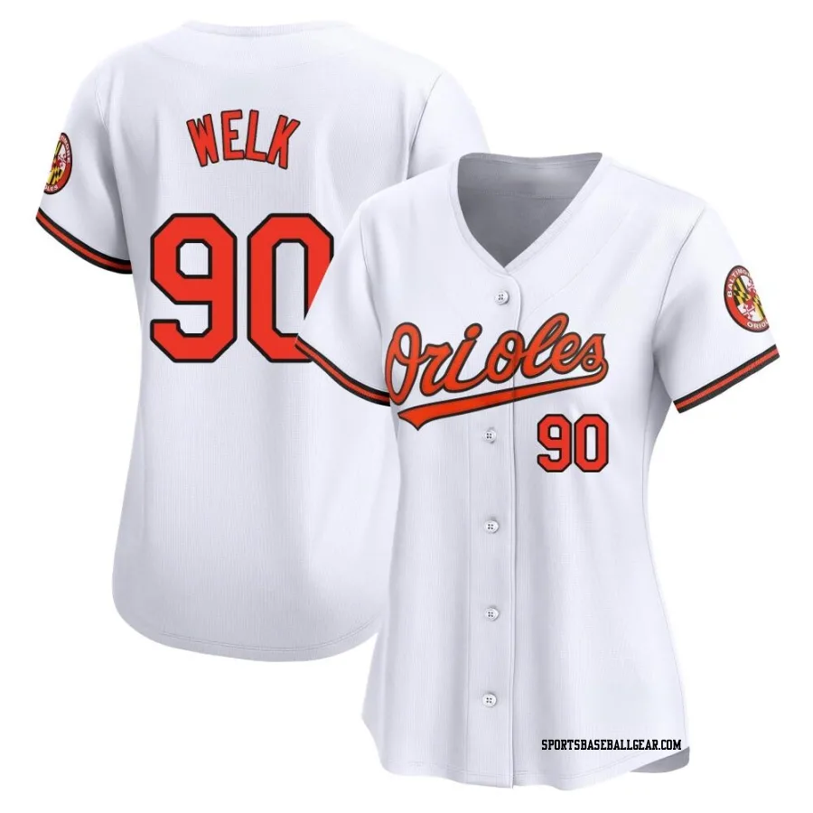 Toby Welk Women's Baltimore Orioles White Limited Home Jersey