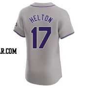 Todd Helton Men's Colorado Rockies Gray Elite Road Jersey