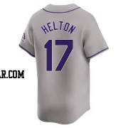 Todd Helton Men's Colorado Rockies Gray Limited Road Jersey