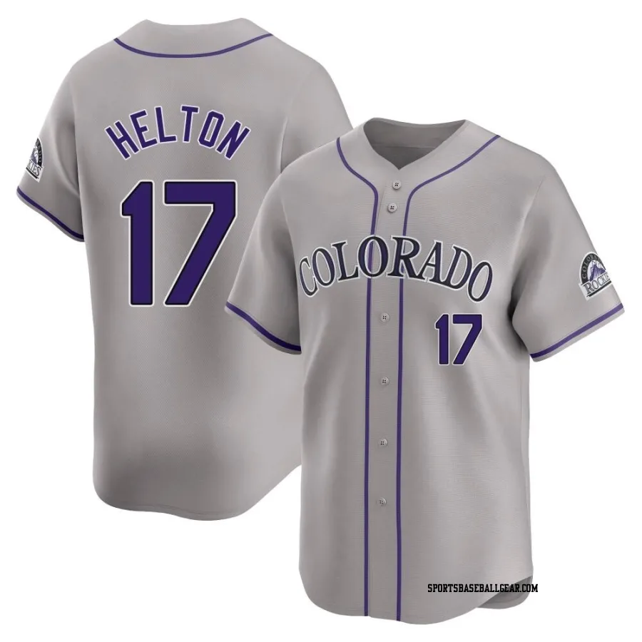 Todd Helton Men's Colorado Rockies Gray Limited Road Jersey