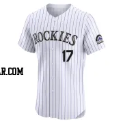 Todd Helton Men's Colorado Rockies White Elite Home Jersey