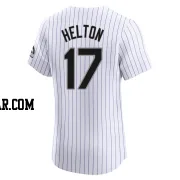 Todd Helton Men's Colorado Rockies White Elite Home Jersey