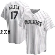 Todd Helton Men's Colorado Rockies White Replica Home Jersey