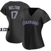 Todd Helton Women's Colorado Rockies Black Authentic Alternate Jersey