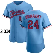 Tom Brunansky Men's Minnesota Twins Light Blue Authentic Alternate Jersey