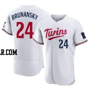 Tom Brunansky Men's Minnesota Twins White Authentic Home Jersey