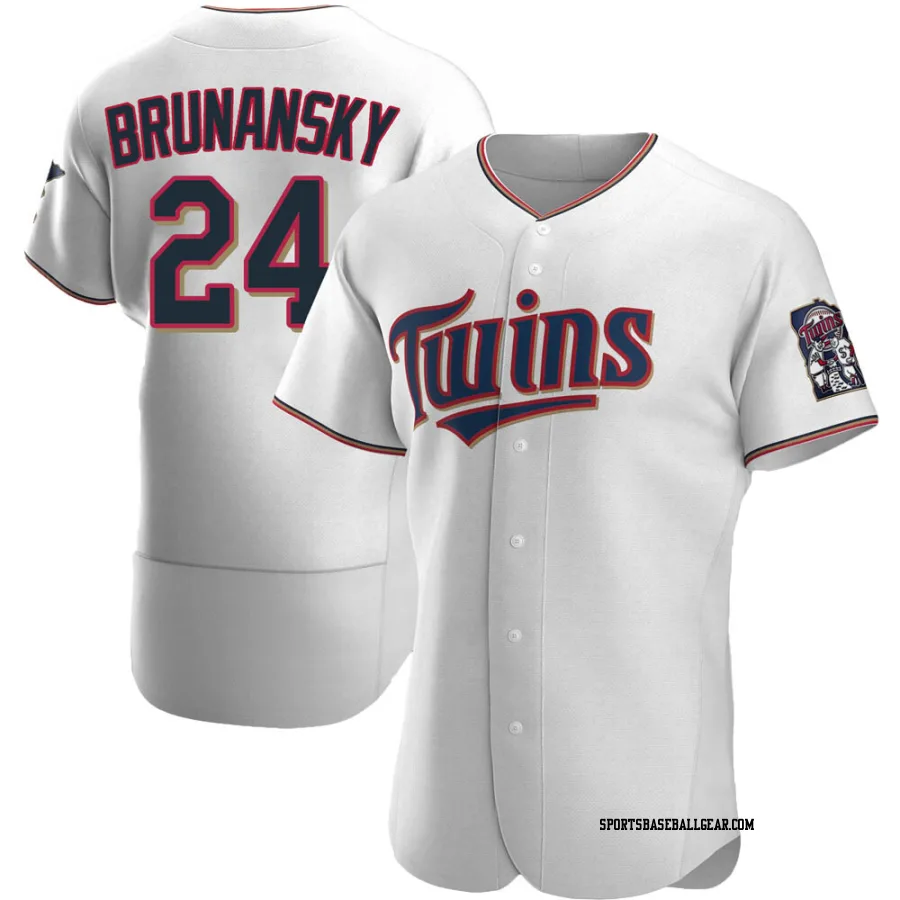 Tom Brunansky Men's Minnesota Twins White Authentic Home Jersey