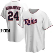 Tom Brunansky Men's Minnesota Twins White Replica Home Jersey