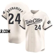 Tom Brunansky Youth Minnesota Twins Cream Limited Alternate Jersey