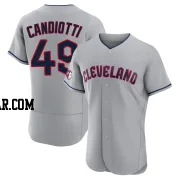 Tom Candiotti Men's Cleveland Guardians Gray Authentic Road Jersey