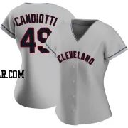 Tom Candiotti Women's Cleveland Guardians Gray Authentic Road Jersey