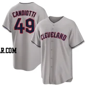 Tom Candiotti Youth Cleveland Guardians Gray Replica Road Jersey