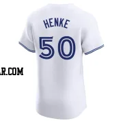 Tom Henke Men's Toronto Blue Jays White Elite Home Jersey