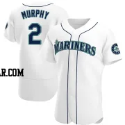 Tom Murphy Men's Seattle Mariners White Authentic Home Jersey