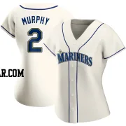 Tom Murphy Women's Seattle Mariners Cream Authentic Alternate Jersey