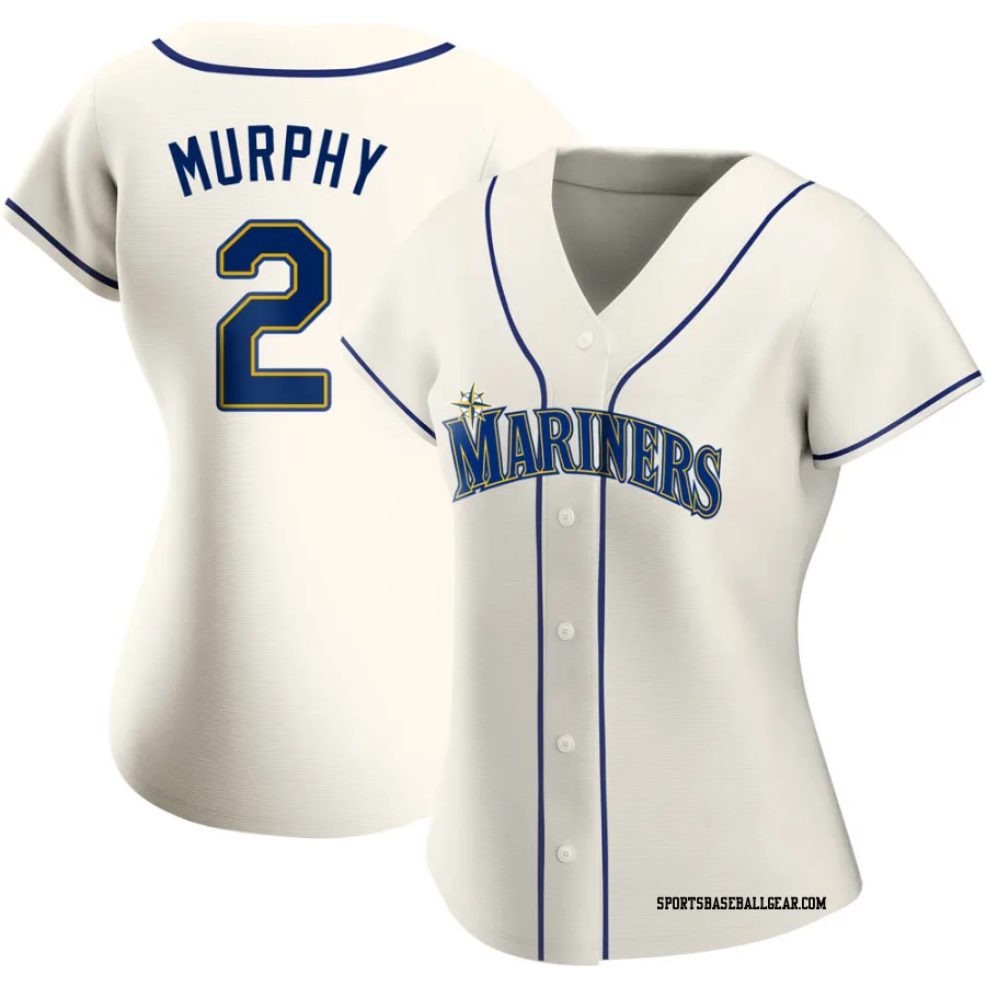 Tom Murphy Women's Seattle Mariners Cream Replica Alternate Jersey