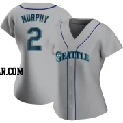 Tom Murphy Women's Seattle Mariners Gray Authentic Road Jersey