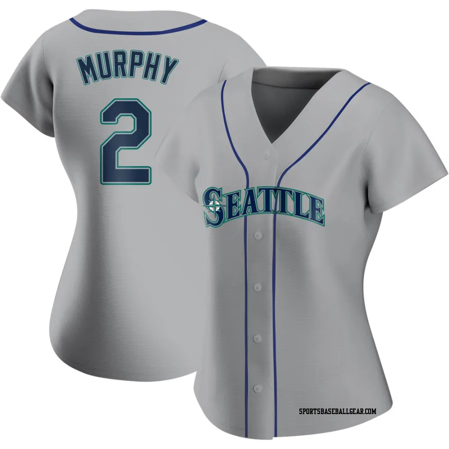 Tom Murphy Women's Seattle Mariners Gray Replica Road Jersey