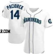 Tom Paciorek Men's Seattle Mariners White Authentic Home Jersey