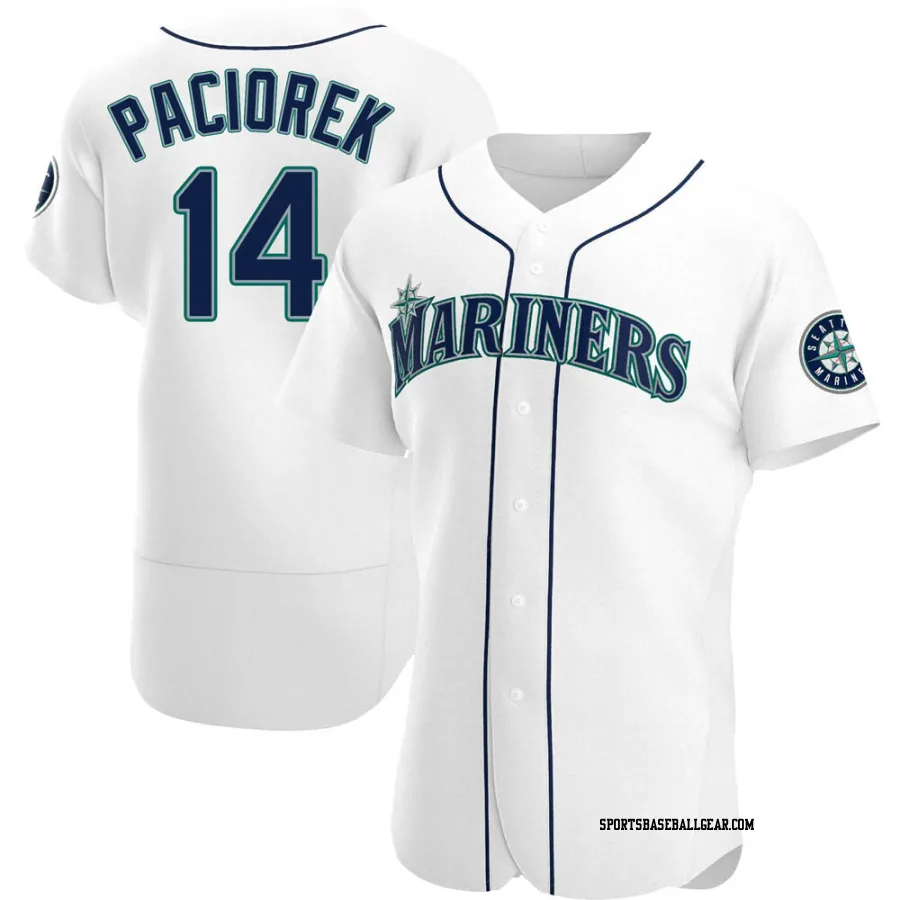 Tom Paciorek Men's Seattle Mariners White Authentic Home Jersey