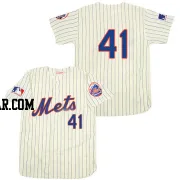 Tom Seaver Men's New York Mets Cream Authentic 1969 Throwback Jersey