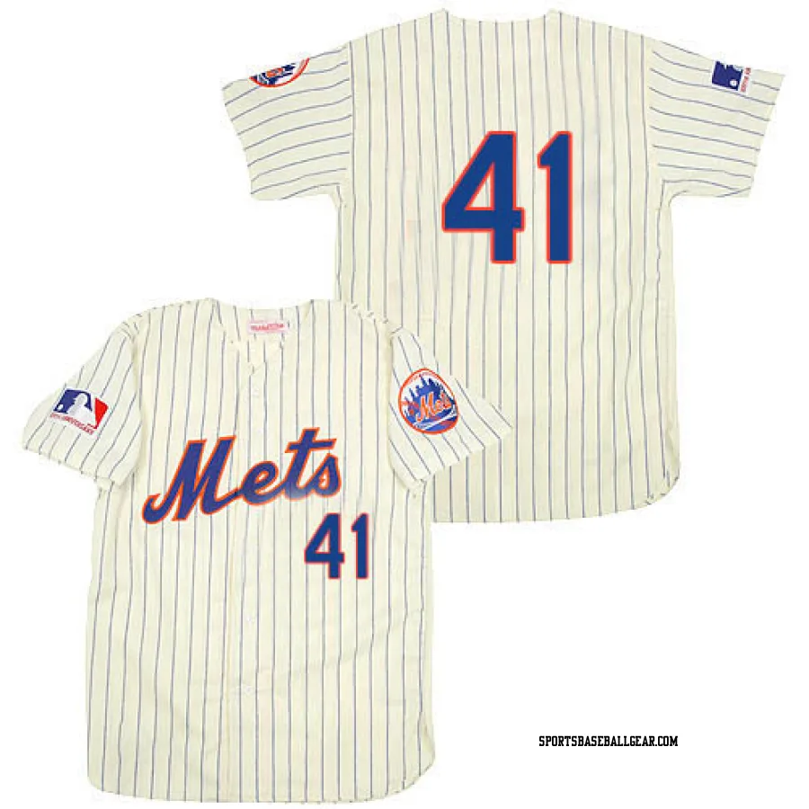 Tom Seaver Men's New York Mets Cream Authentic 1969 Throwback Jersey