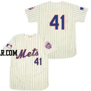 Tom Seaver Men's New York Mets Cream Replica 1969 Throwback Jersey