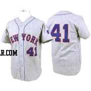 Tom Seaver Men's New York Mets Grey Authentic 1969 Throwback Jersey