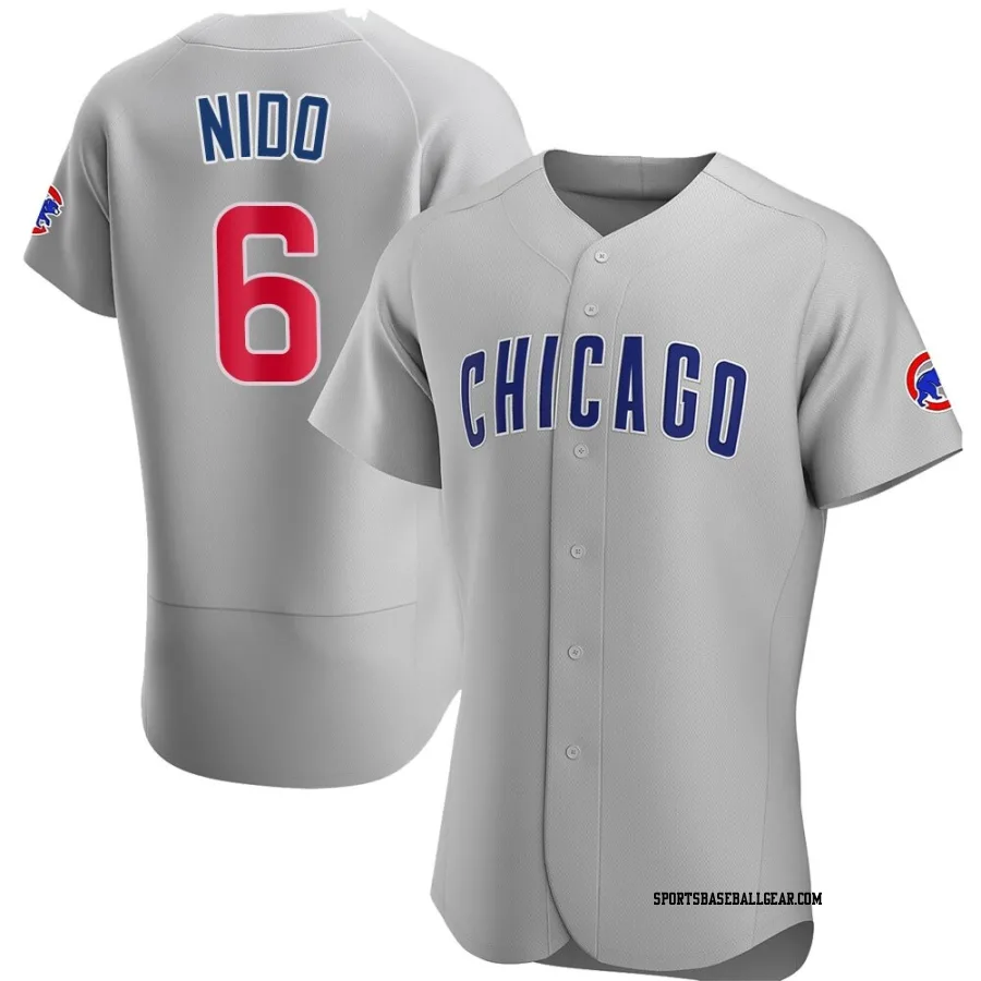 Tomás Nido Men's Chicago Cubs Gray Authentic Tomas Nido Road Jersey