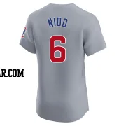 Tomás Nido Men's Chicago Cubs Gray Elite Tomas Nido Road Jersey