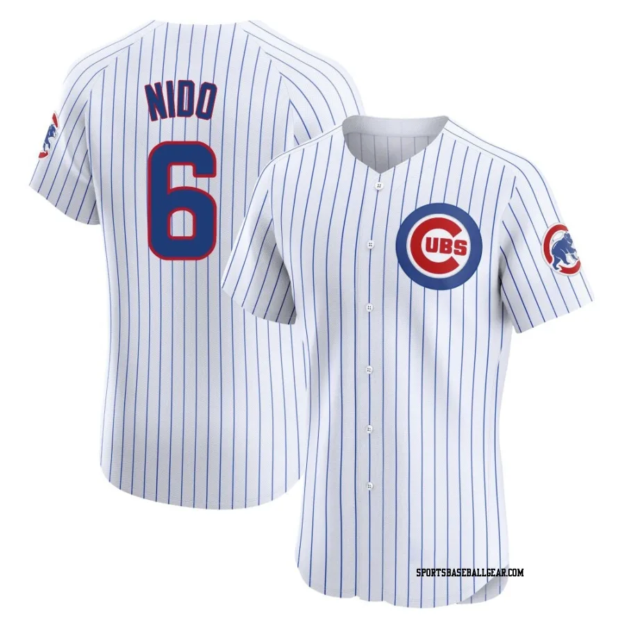 Tomás Nido Men's Chicago Cubs White Elite Tomas Nido Home Jersey