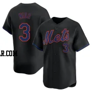 Tomas Nido Men's New York Mets Black Limited Alternate Jersey