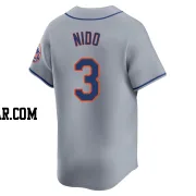 Tomas Nido Men's New York Mets Gray Limited Away Jersey