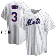 Tomas Nido Men's New York Mets White Replica Home Jersey