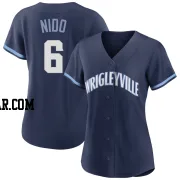 Tomás Nido Women's Chicago Cubs Navy Authentic Tomas Nido 2021 City Connect Jersey