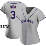 Tomas Nido Women's New York Mets Gray Authentic Road Jersey