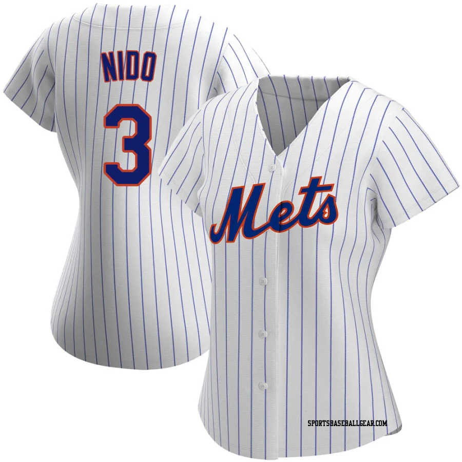 Tomas Nido Women's New York Mets White Authentic Home Jersey