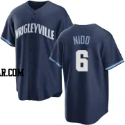 Tomás Nido Youth Chicago Cubs Navy Replica Tomas Nido 2021 City Connect Jersey