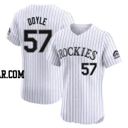 Tommy Doyle Men's Colorado Rockies White Elite Home Jersey