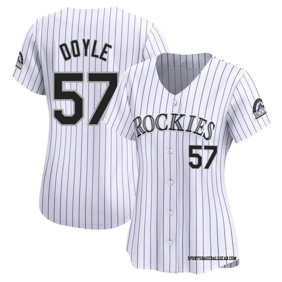 Tommy Doyle Women's Colorado Rockies White Limited Home Jersey