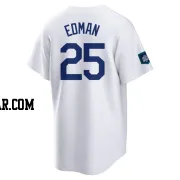 Tommy Edman Men's Los Angeles Dodgers White Replica 2024 World Tour Seoul Series Home Jersey