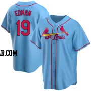 Tommy Edman Men's St. Louis Cardinals Light Blue Replica Alternate Jersey