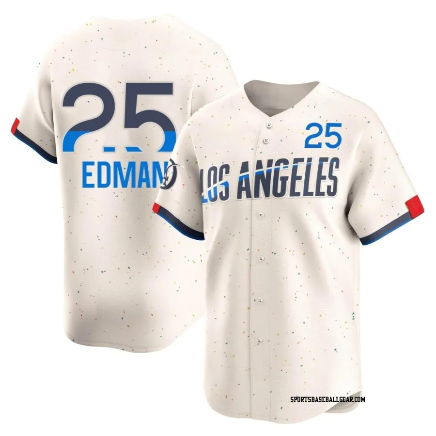 Tommy Edman Youth Los Angeles Dodgers Cream Limited 2024 City Connect Jersey