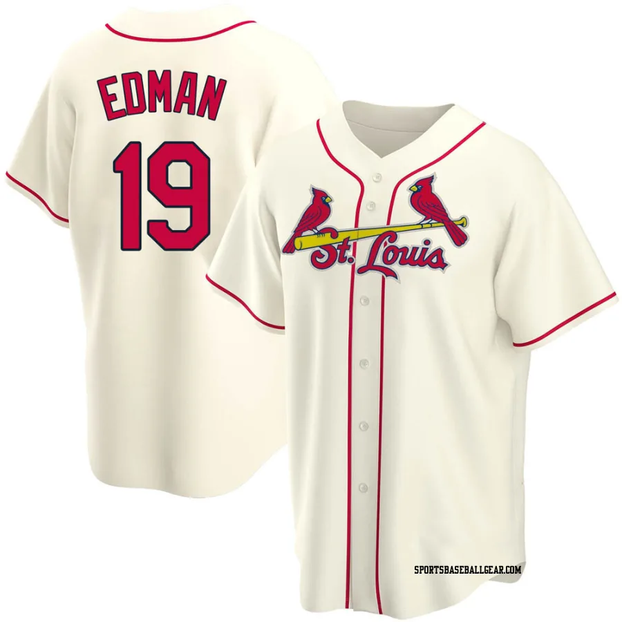 Tommy Edman Youth St. Louis Cardinals Cream Replica Alternate Jersey