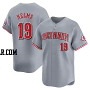 Tommy Helms Youth Cincinnati Reds Gray Limited Away Jersey