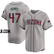 Tommy Henry Men's Arizona Diamondbacks Gray Limited Away Jersey