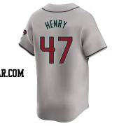 Tommy Henry Men's Arizona Diamondbacks Gray Limited Away Jersey